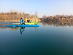 In the village of Tashmore, training camps for kayaking and canoeing were held